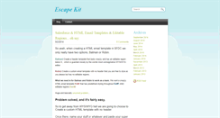 Desktop Screenshot of escapekit.com